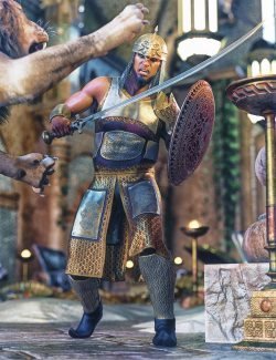dForce Land Guard Outfit for Genesis 8 and 8.1 Males