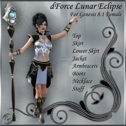 dForce Lunar Eclipse for Genesis 8.1 Female