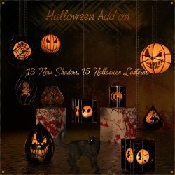 Caged Lanterns - Halloween Add on for DAZ