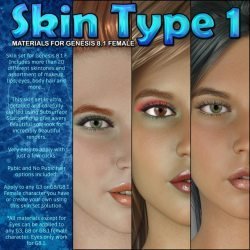 Exnem Skin Type 1 for Genesis 8.1 Female