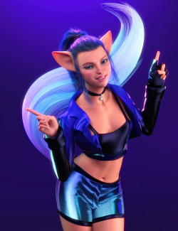 dForce Music Queen Outfit for Genesis 8 and 8.1 Females