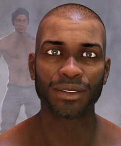 Khalan Character and Hair for Genesis 8 Male
