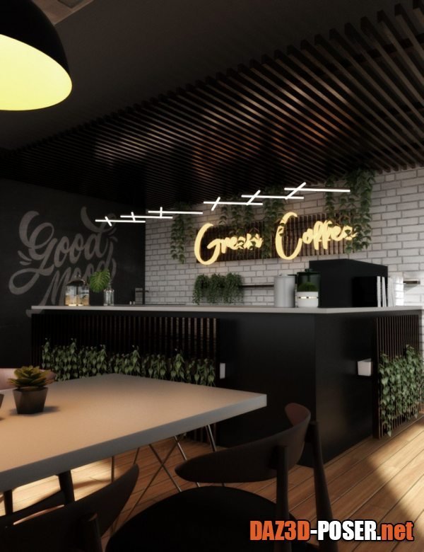 Dawnload Green Coffee Shop for free