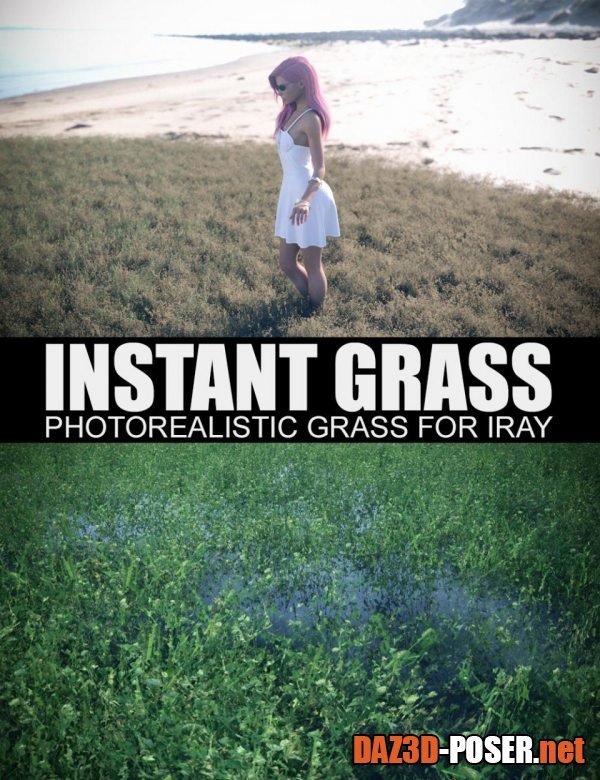 Dawnload Instant Grass - Photorealistic Grass For Iray for free