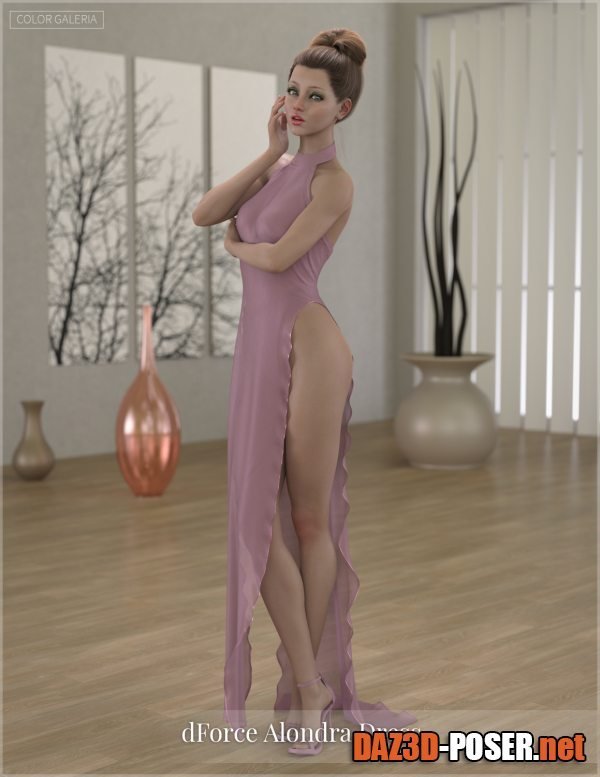 Dawnload dForce - Alondra Dress for Genesis 8 Female for free