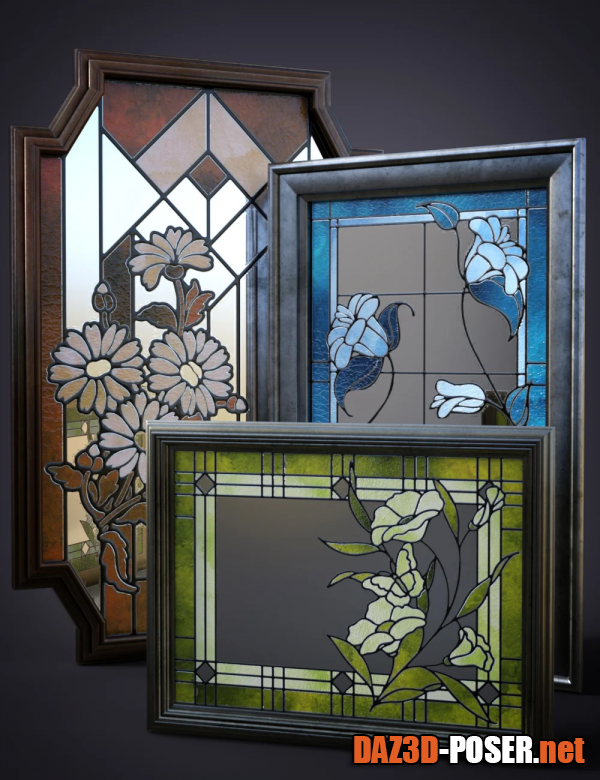 Dawnload B.E.T.T.Y. Stained Glass Mirrors for free