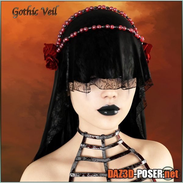 Dawnload Prae-Gothic Veil For G8F Daz for free