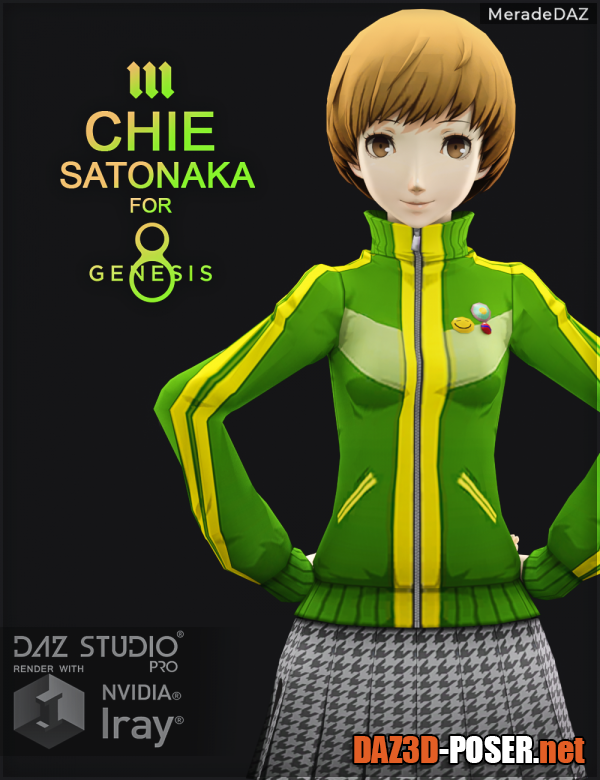 Dawnload Chie Satonaka for Genesis 8 and 8.1 Female for free