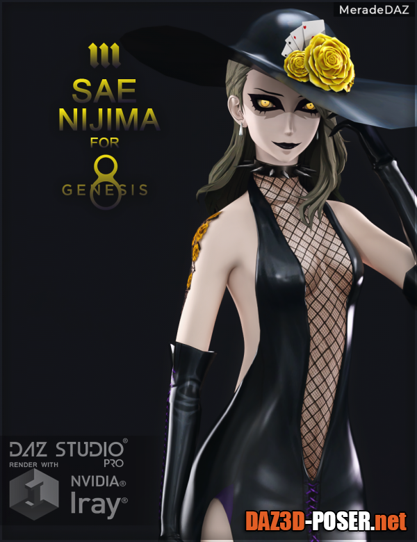 Dawnload Sae Nijima for Genesis 8 and 8.1 Female for free