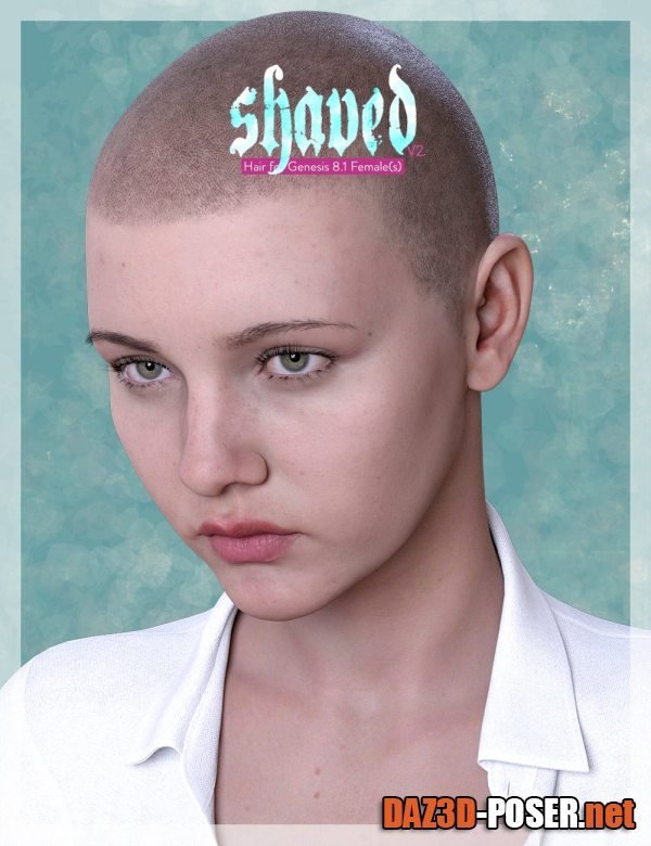 Dawnload Shaved Hair V2 for Genesis 8.1 Females for free