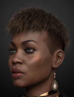 Short Undercut Hair for Genesis 3, 8, and 8.1 Males and Females