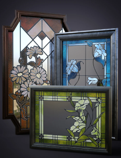 B.E.T.T.Y. Stained Glass Mirrors