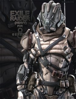 Exile Raider (Heavy) For Genesis 8 and 8.1 Male