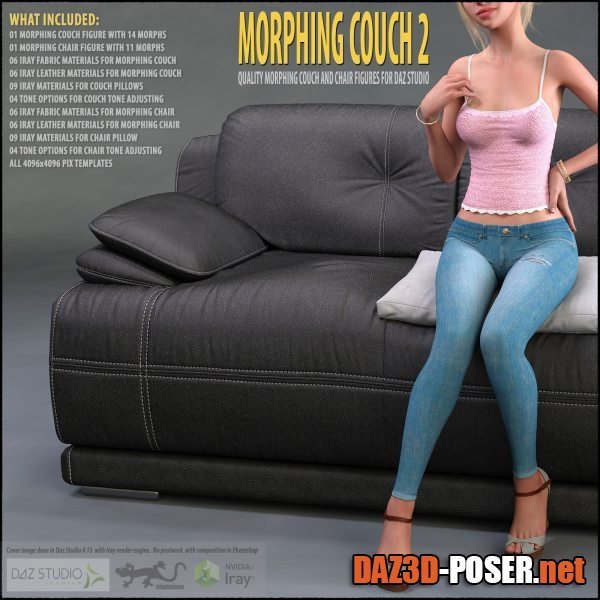 Dawnload Morphing Couch 2 for Daz Studio for free