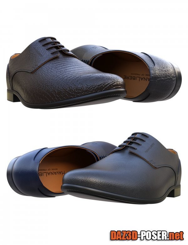 Dawnload HL Derby Shoe for Genesis 8 and 8.1 Males for free