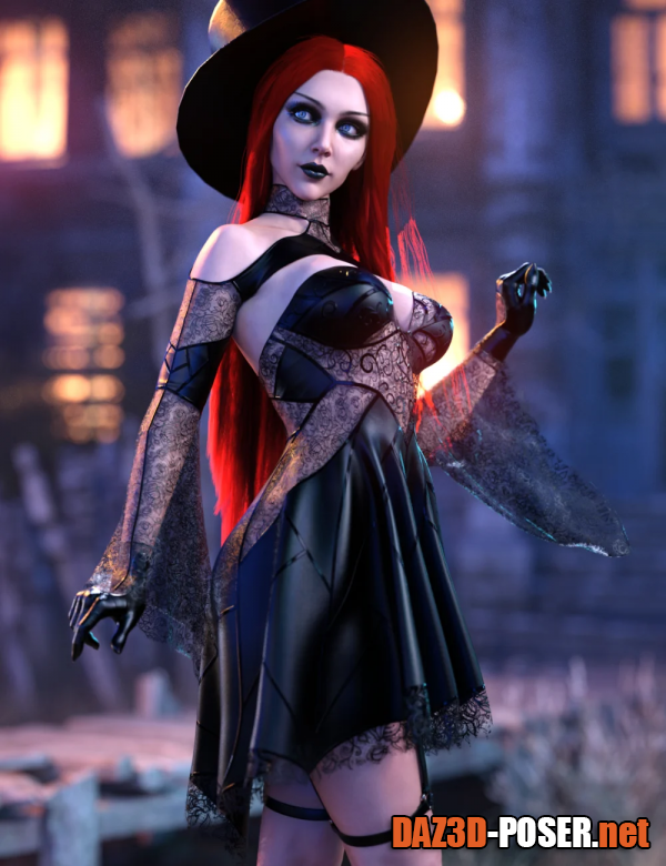 Dawnload dForce Dark Plague Outfit for Genesis 8 and 8.1 Females for free