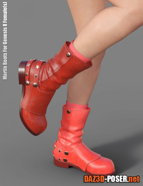 Dawnload Martin Boots For Genesis 8 Female(s) for free