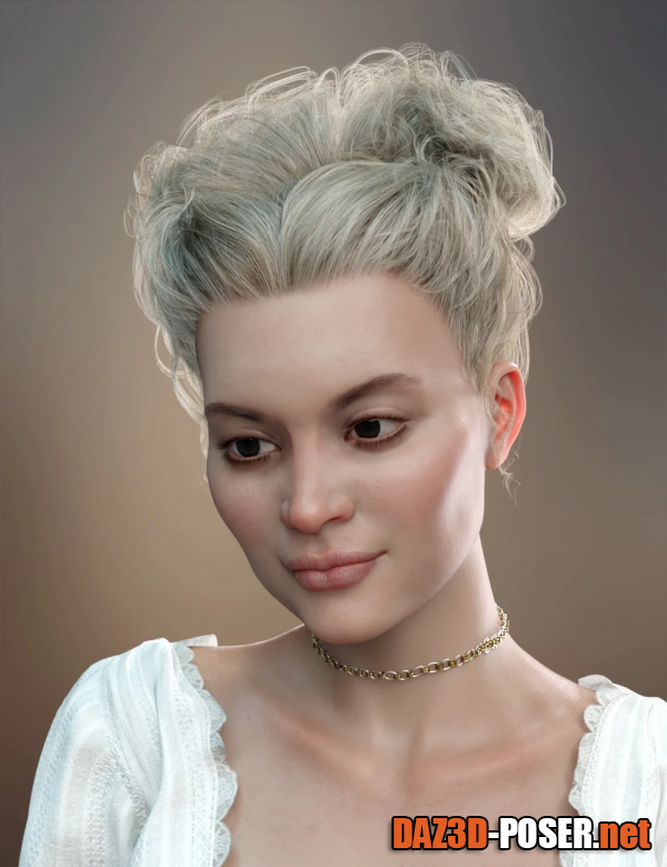 Dawnload Truli Updo Hair for Genesis 8, 8.1, and Genesis 3 Female for free