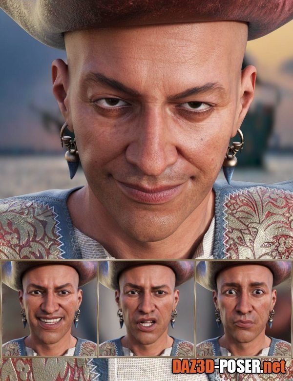 Dawnload Pirate Life Expressions for Wolfgang 8.1 and Genesis 8.1 Male for free