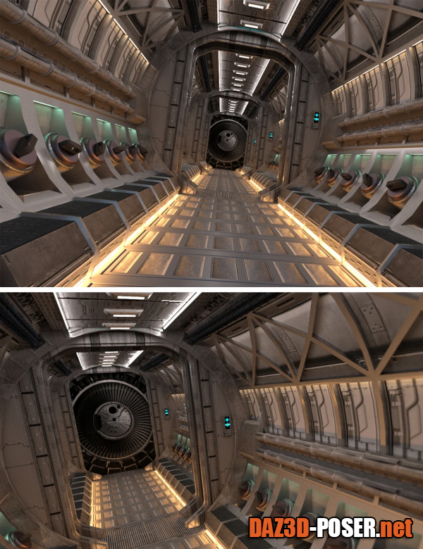 Dawnload Alien Ship Hallway for free
