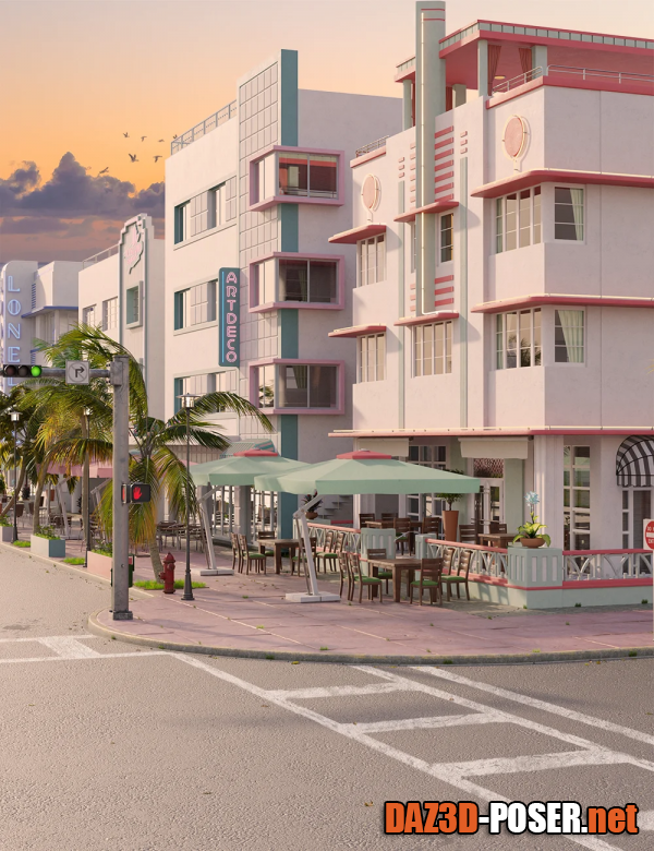 Dawnload Miami Beach Art Deco for free