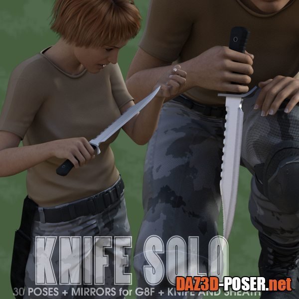 Dawnload KNIFE SOLO for Genesis 8 Female for free