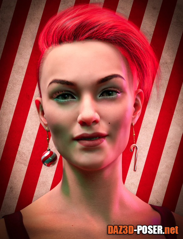 Dawnload M3D Christmas Earring Set for Genesis 8 and Genesis 8.1 Female for free