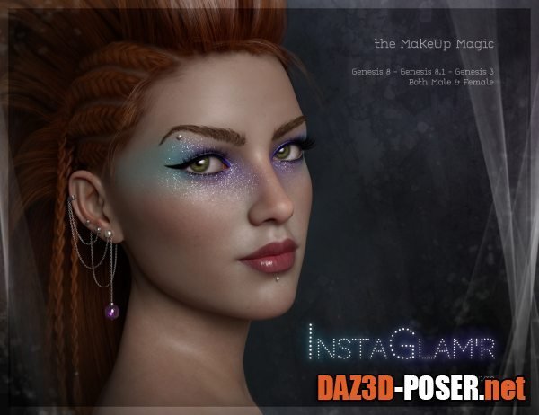 Dawnload INSTAGLAM'R IRAY Magic MakeUp Genesis 8, 8.1 & 3 for free