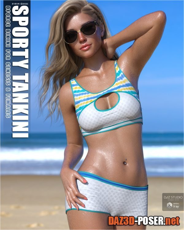 Dawnload dForce Sporty Tankini G8F for free