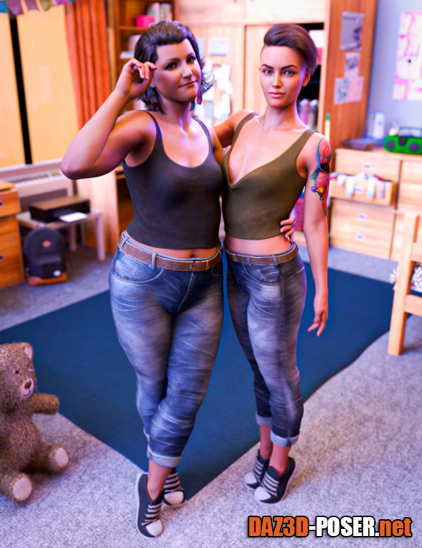 Dawnload Casual Wear Outfit for Brooke 8.1 and Genesis 8.1 Females for free