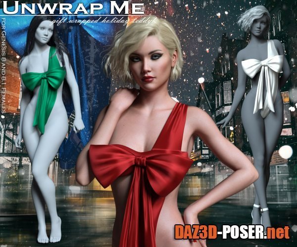Dawnload Unwrap Me Teddy for Genesis 8 and 8.1 Females for free