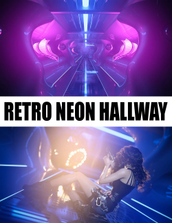 Retro Neon Hallway