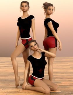 D.E.M. Dancewear Model E-Girl Poses Vol 2 for Genesis 8 Female