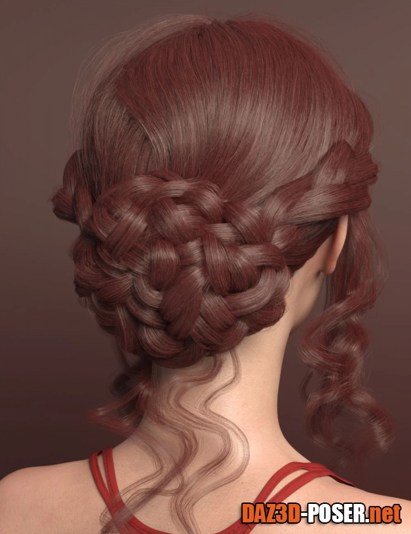 Dawnload Xue Hair for Genesis 8 and 8.1 Females for free