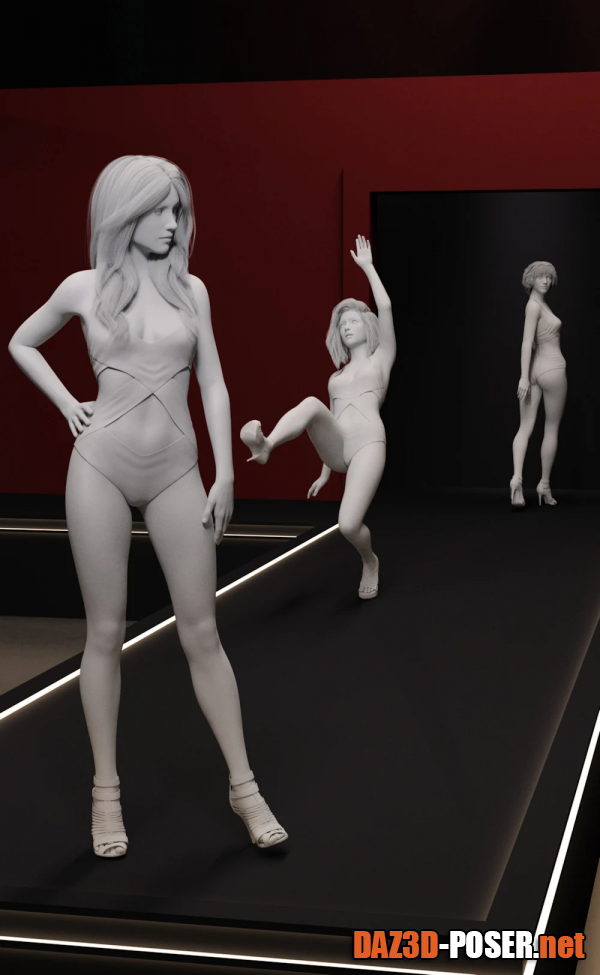 Dawnload Well Heeled Poses for Genesis 3 and 8 Female for free
