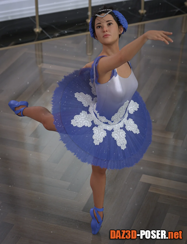 Dawnload dForce Clara Ballerina Outfit for Genesis 8 and 8.1 Females for free