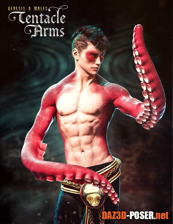 Dawnload FPE Tentacle Arms for Genesis 8 Males for free