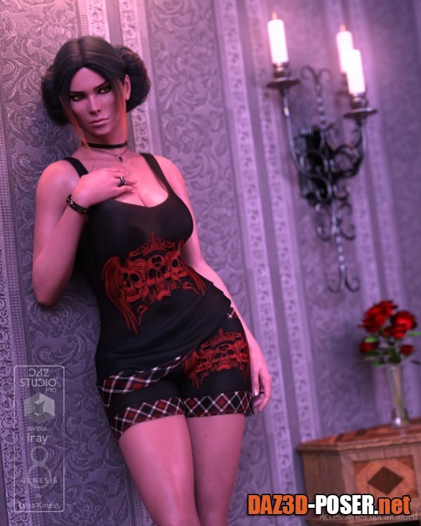 Dawnload dForce Cozy Gothic for Genesis 8 Female for free