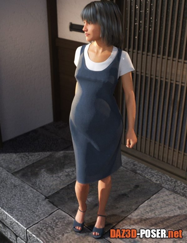 Dawnload dForce Maternity Dress for Genesis 8 Female(s) for free