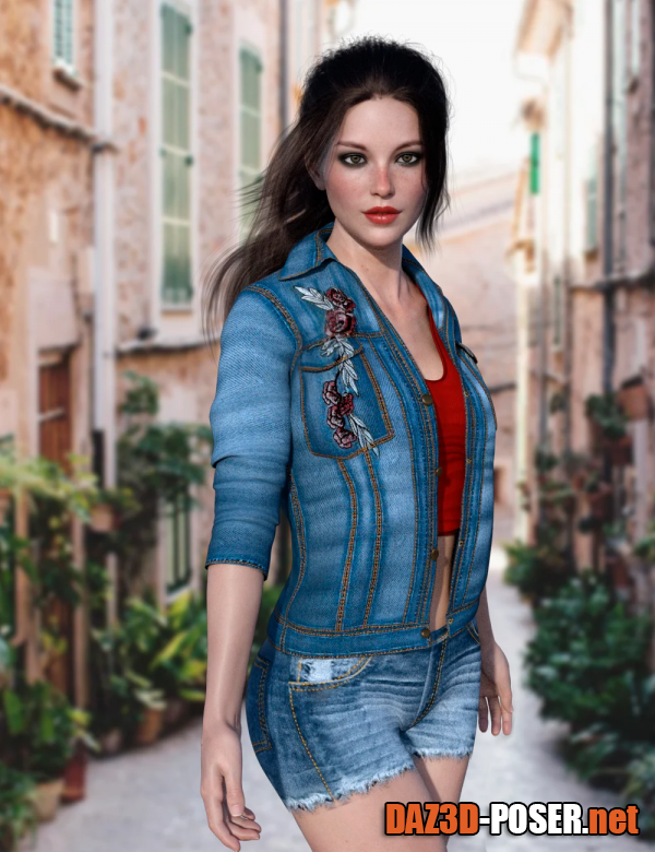 Dawnload X-Fashion Bohemian Jacket Outfit for Genesis 8 Female(s) for free