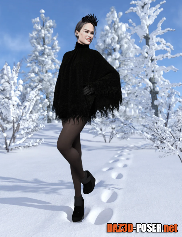 Dawnload dForce Sexy Winter Outfit for Genesis 8.1 Female for free