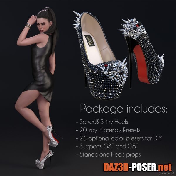 Dawnload Spiked&Shiny Heels for free
