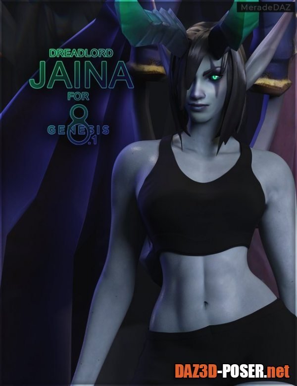 Dawnload Dreadlord Jaina For Genesis 8 and 8.1 Female for free