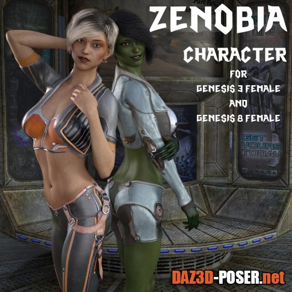 Dawnload Zenobia for Genesis 3 and 8 Female for free