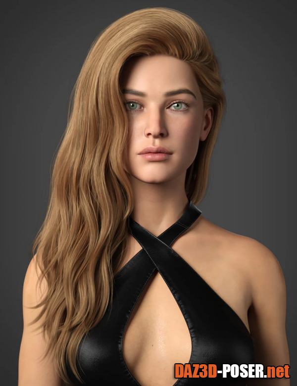 Dawnload Adena Hair for Genesis 8 and 8.1 Female for free