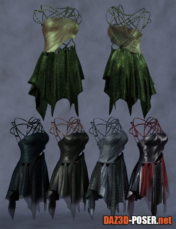 Dawnload Melantha dForce Dress for Genesis 8 and 8.1 Females for free