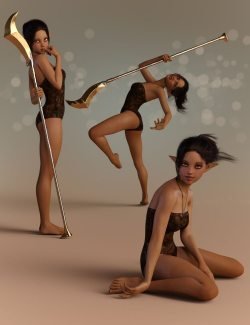 Elven Warrior Poses and Prop for Genesis 8 Female and Mika 8