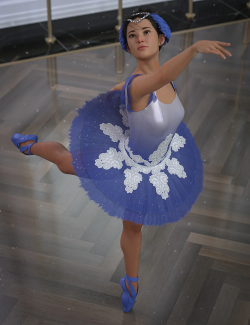 dForce Clara Ballerina Outfit for Genesis 8 and 8.1 Females