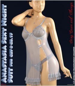 dForce Anastasia Sexy Night Suit for Genesis 8 Female & Genesis 8.1 Female
