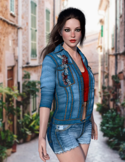 X-Fashion Bohemian Jacket Outfit for Genesis 8 Female(s)